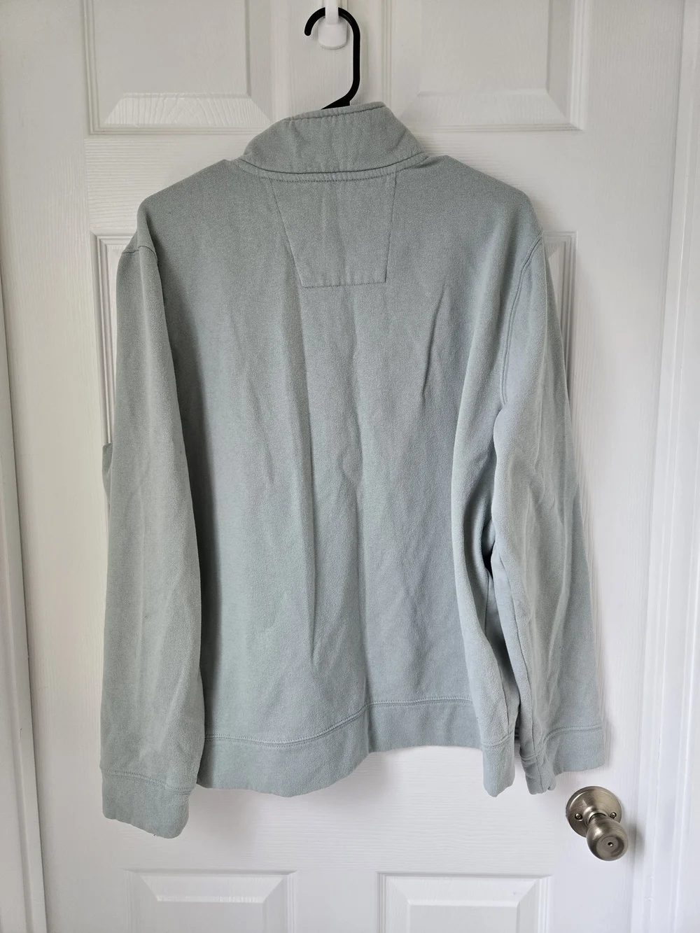 Nautica Men’s Sage Green Quarter Zip Half-Zip Pullover Sweatshirt Large Medium